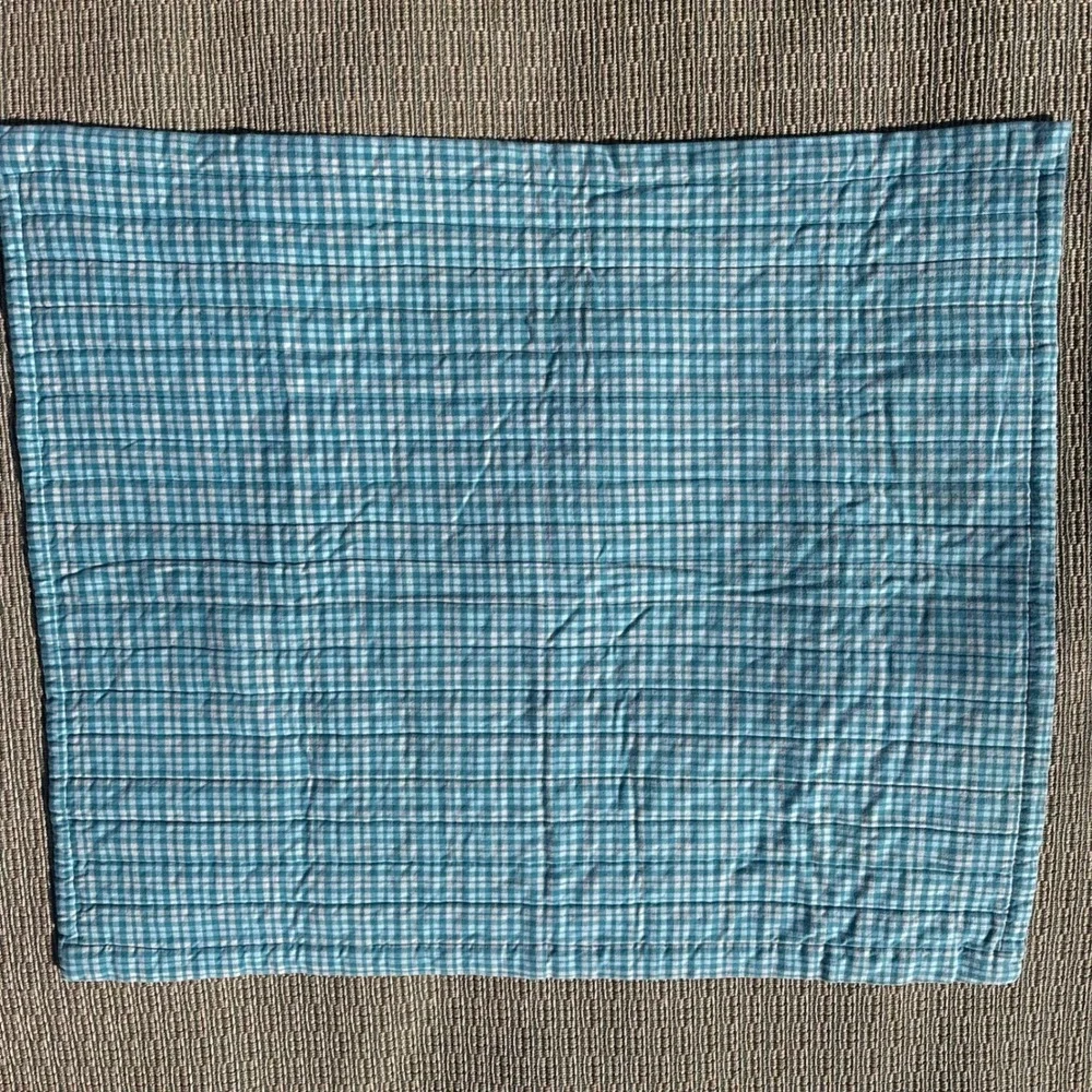 Blues Clues Quilt Off To See The World Baby Blanket Yellow Gingham‎ Reversible